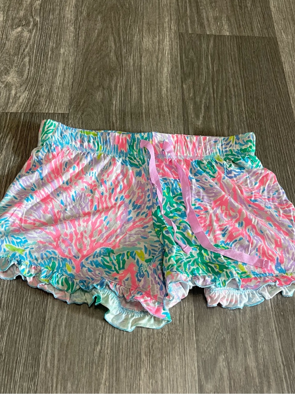 Lilly Pulitzer Ruffle Pajama Shorts in Stargazer